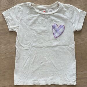 CREWCUTS size Small (6-7) White T-Shirt with Purple Heart Patch